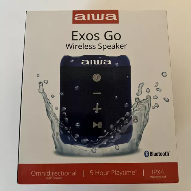 AIWA Exos Go Wireless Bluetooth Speaker - Navy Blue