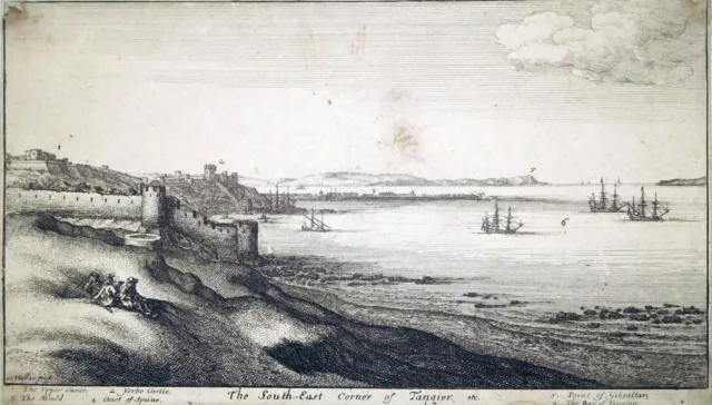 Radierung, Tanger, Wenzel Hollar, ~1670, Pennington 1188, Marokko