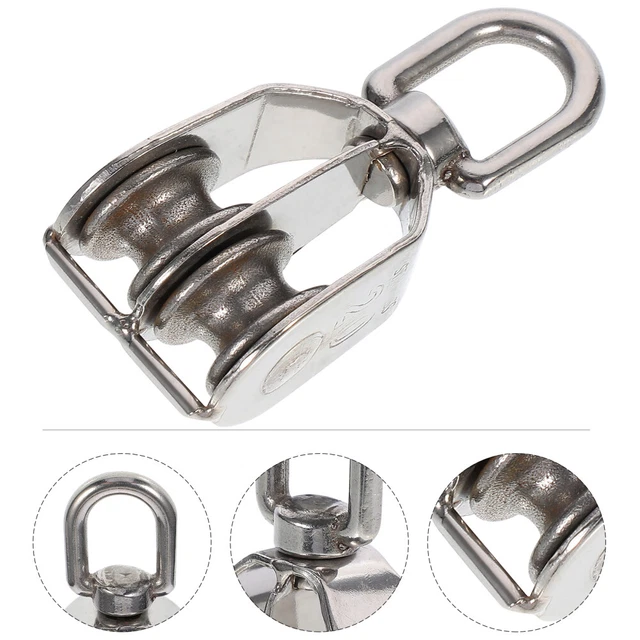 Poulie Simple Pivotante Uxcell - Pour Corde 8mm, Câble 20mm - Charge 0,075T