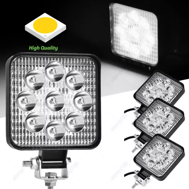 4X 27W LED Arbeitsscheinwerfer Offroad Scheinwerfer For Bagger SUV LWM 12V 24V