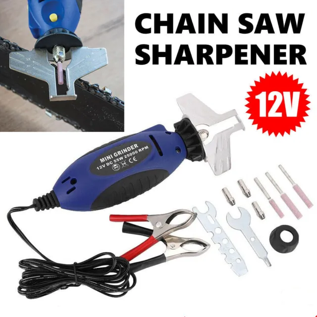 Chainsaw Sharpener Electric Grinding File Chain Saw Tool 12V Portable Sharpening