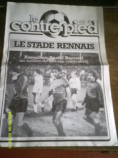 Football Revue 1980  Le Contre Pied  Le Stade Rennais Sur La Bonne Voie