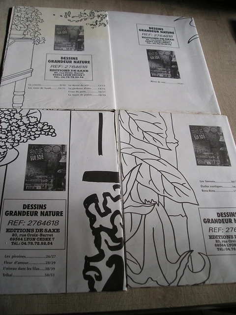 4 PATRONS-EDITIONS de SAXE-  dessins grandeur nature  - HORS SERIES -NEUFS N°2