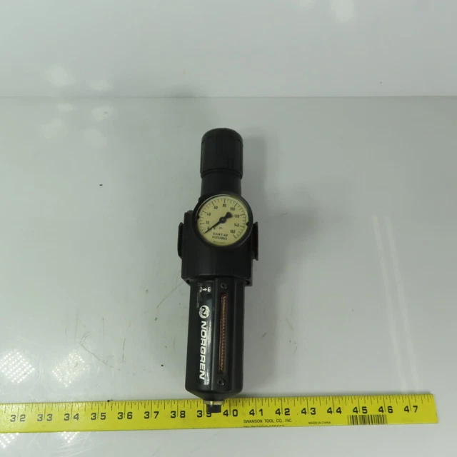 Norgren Excelon B74G-3AK-RMG 3/8" NPT Compressed Air Pressure Regulator Filter