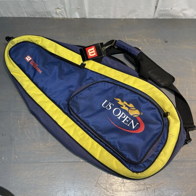 Sac De Tennis Wilson US Open – Pour 3 Raquettes – Couleur Bleue – Occasion (bon état Général, Fonctionnel)