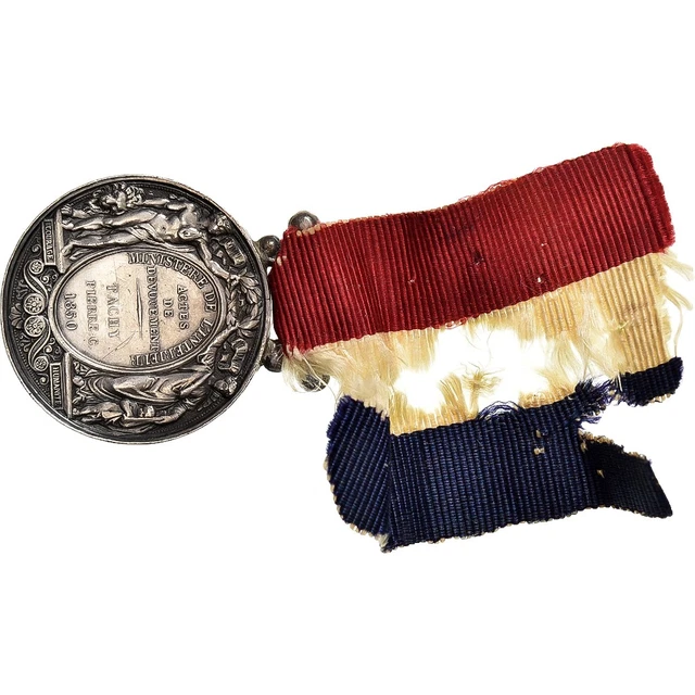 Médaillon USA Rare Benjamin Franklin Baron De Montyon 1833 - Bronze, 33.94g, Qualité AU