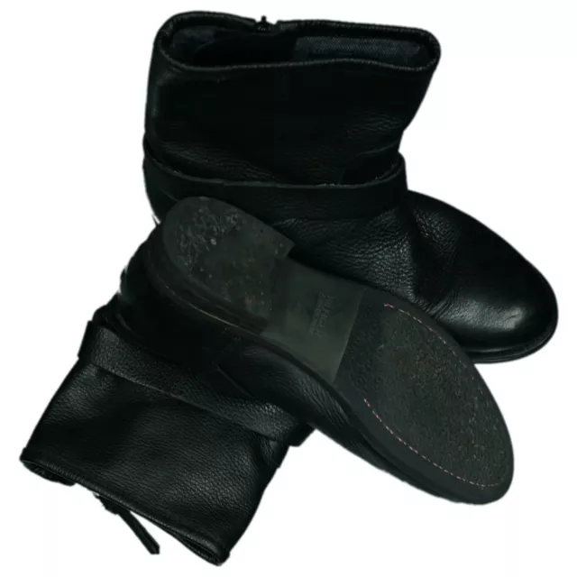 Tommy Hilfiger Damen Schuhe Stiefel Stiefeletten Boots Gr.40 Leder schwarz TOP