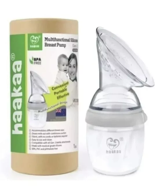 Haakaa Gen.3 Multifunctional Silicone Breast Pump Manual Breast Pump Upgraded UK