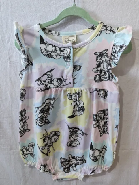 Peter Alexander Romper Baby, Size 1, Blinky Bill, Organic Cotton, New with tags