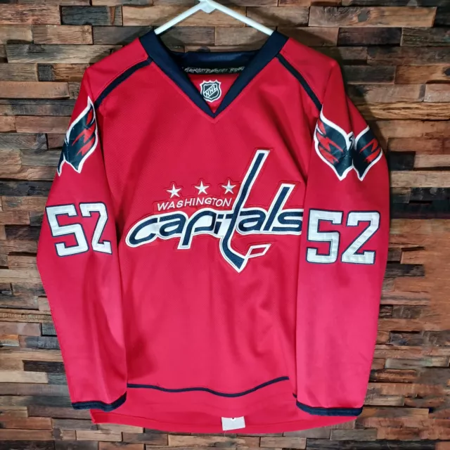 NHL Washington Capitals Mike Green 52 Reebok Hockey Jersey Size 48