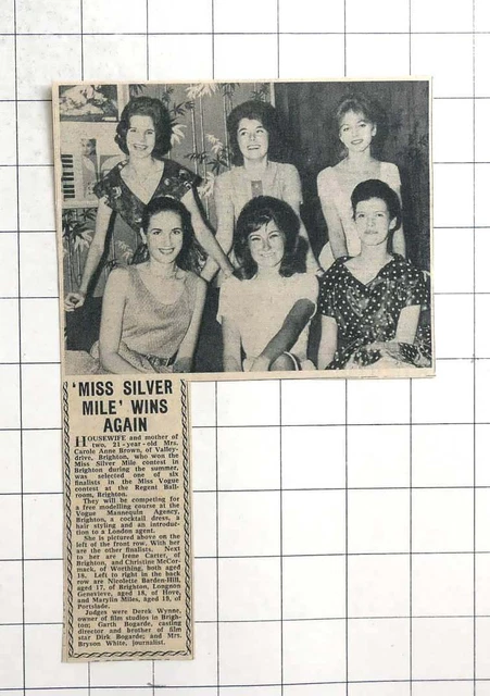 Mrs. Silver 1960 21-YEAR OLD Mrs Carole Anne Brown Wins Miss Silver Mile Contest ...