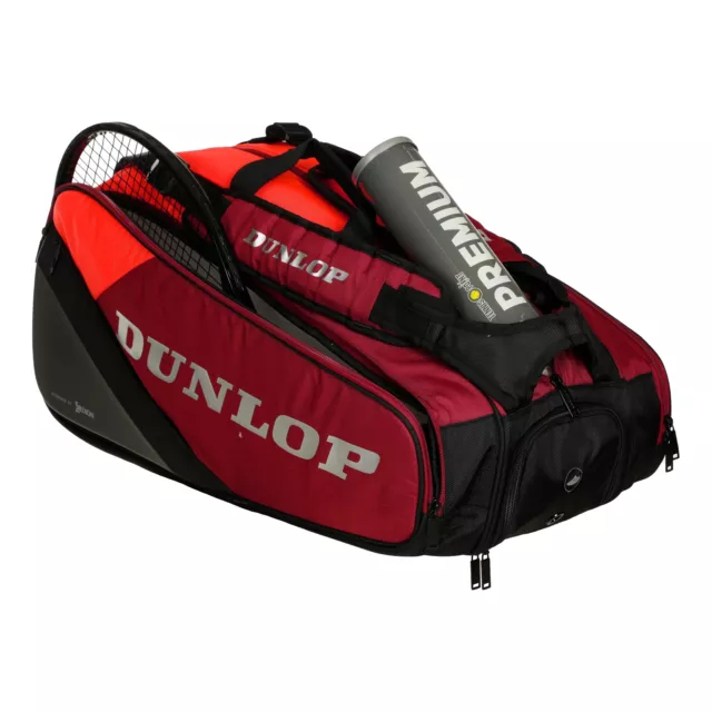 Dunlop D Tac Cx-Performance 8Rkt Black/Red Schlägertasche Schwarz - Rot Neu 3