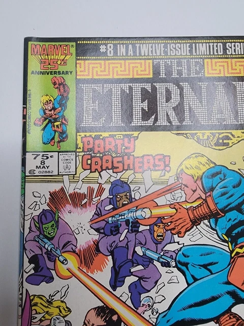 The Eternals #8 May 1986 Party Crashers Marvel Comics Boarded Comic Book 2