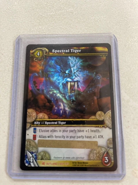 World of Warcraft WoW Spectral Tiger  Unscratched Loot + Sandbox Tiger