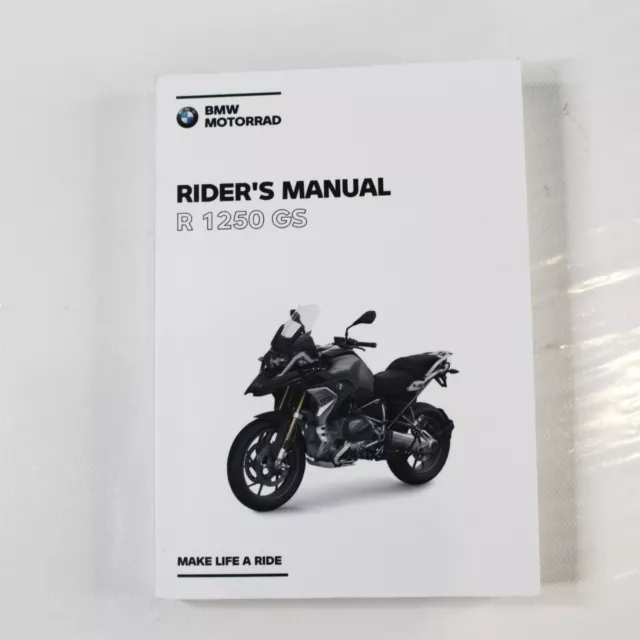 Genuine 2020 BMW R1250 GS English Owners Manual 01409830781 / 1st Edition