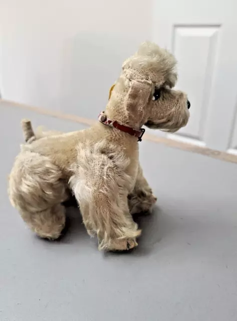 Vintage STEIFF German Snobby Poodle Jointed Vintage Mohair Toy Collectible Dog