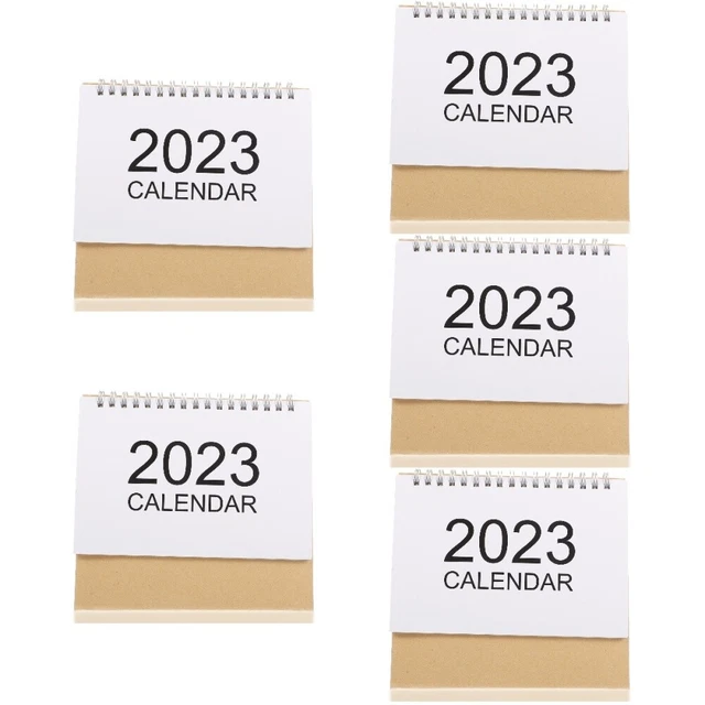 5 Count 2023 Mini-Tischkalender Papier Arbeit Monatlich Planermonatskalender