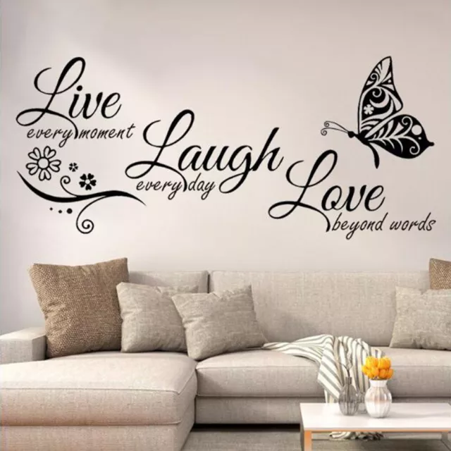 Quotes Wall Stickers Family Kids DIY Removable Vinyl Decal Mural Home Decoration