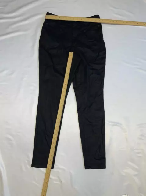 MSRP $90 Inc International Concepts Coated High Rise Skinny Jeans Black Size 10 2