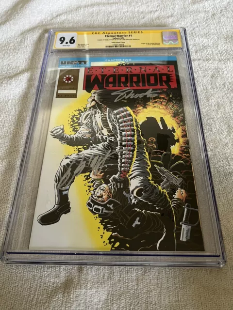 Eternal Warrior 1 Gold Flat Variant Cgc 9.6 Ss Shooter/Layton Valiant