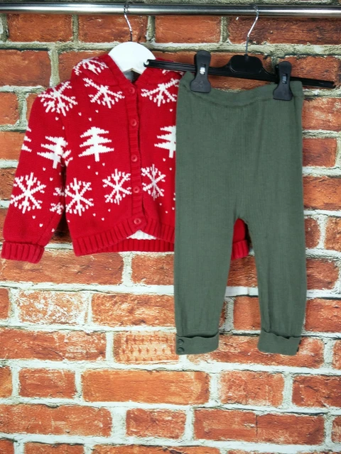 Baby Girl Bundle Age 12-18 Months Mamas & Papas Matalan Jumper Leggings Set 86Cm