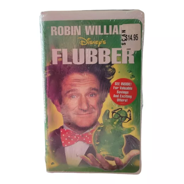 VTG WALT DISNEY Childrens Family VHS Tape Flubber Robin Williams Comedy ...