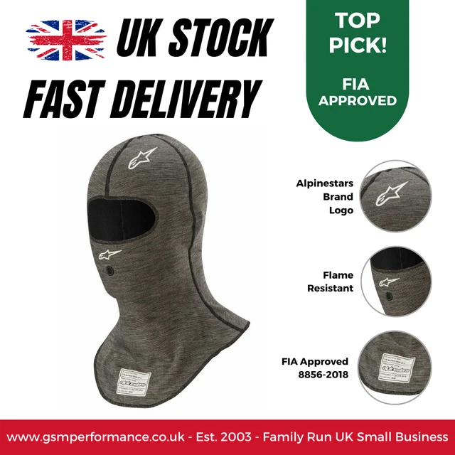 Alpinestars RACE V3 ignifugo approvato FIA resistente al fuoco racing rally balaclava