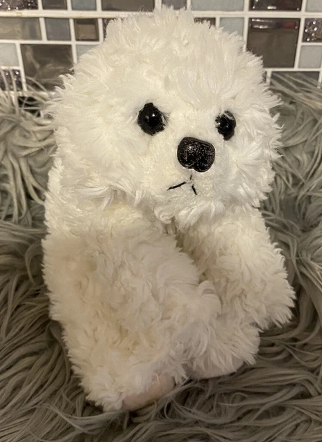 RUSS BERRIE BICHON Frise Puppy Muffin White Plush Toy Dog Stuffed