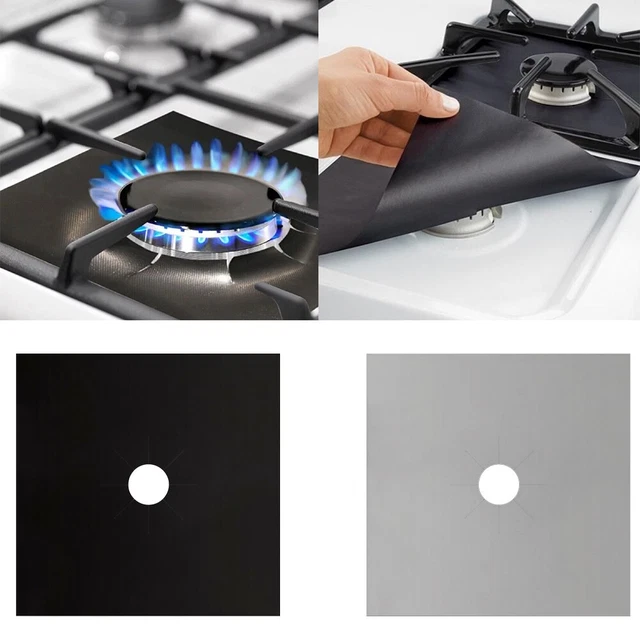 Cubierta de estufa de gas Stovetop Protect evita la acumulación de suciedad