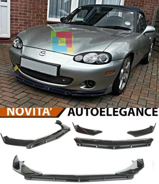 Mazda Mx5 Nb Parachoques Delantero Splitter Gloss Black Look Rs - 3P