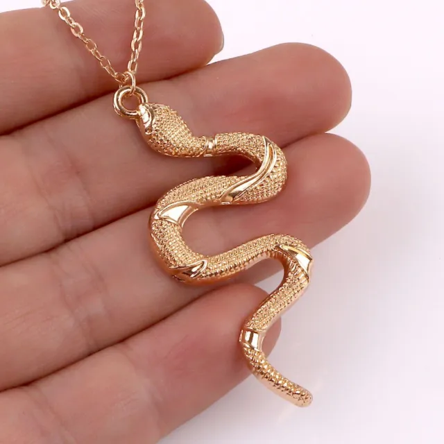 Punk Snake Pendant Necklace Cobra Serpent Women Choker Necklace Gothic Jewelry