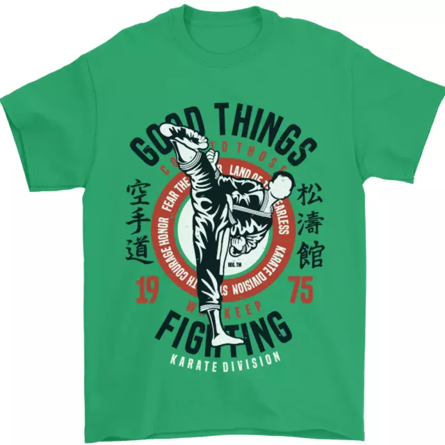 T-shirt da uomo Karate Good Things arti marziali miste MMA 100% cotone