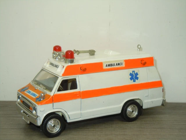 Dodge Van Pompieri POLISTIL – S 665 – échelle 1/25 – En Boîte – Occasion