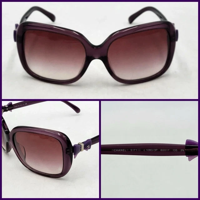 Purple CHANEL Sunglasses Model #: 5171 C.1083/ 3P Coco Ribbon