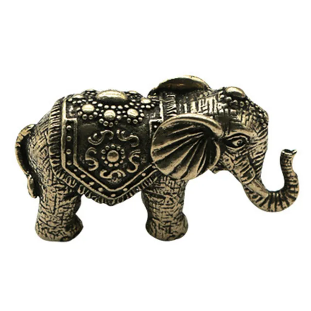 Elephant Decorative Ornaments Copper Mini Animal Figurines for Home