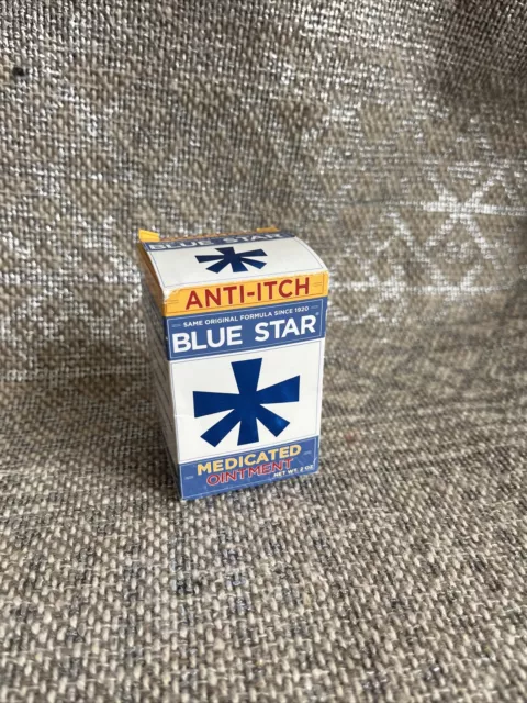 Blue Star Anti-Itch Medicated Ointment, 2 oz Exp:2024 Free Shipping