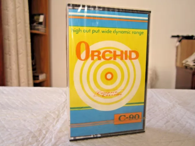 COMPACT CASSETTE TAPE BLANK SEALED - 1x (one) ORCHID C-90 Low Noise [1970's]