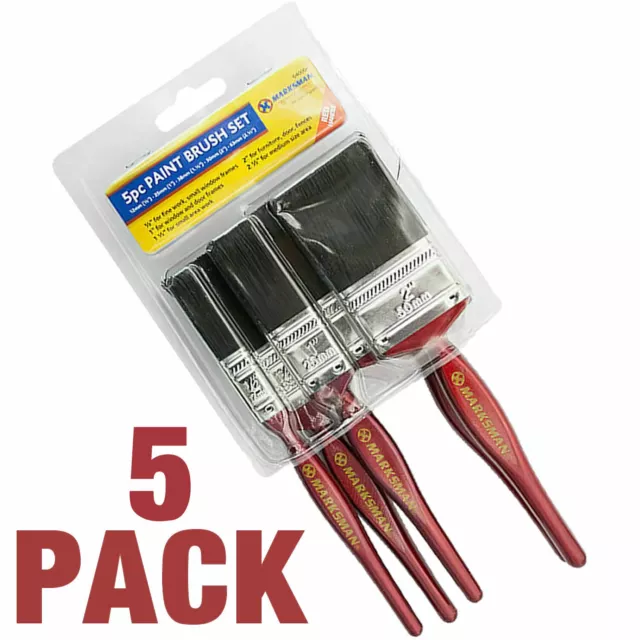 5 Pack Paint Brush Fine Brushes Set Advanced Bristles Decorating Diy Painting