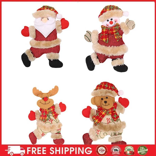 Christmas Ornaments Santa Claus Snowman Elk Tree Pendant Doll Hanging Decoration