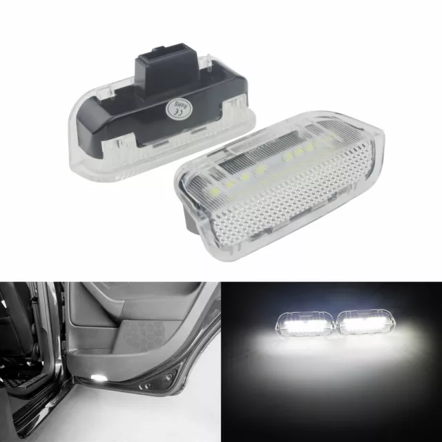 2x LED Porte Latérale Courtoisie Ampoules Pour VW Golf Passat CC Polo Sharan EOS