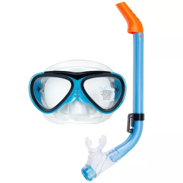 Waimea® REEF Schnorchel Maske Set / Taucherbrille + Schnorchel für Kinder -blau-