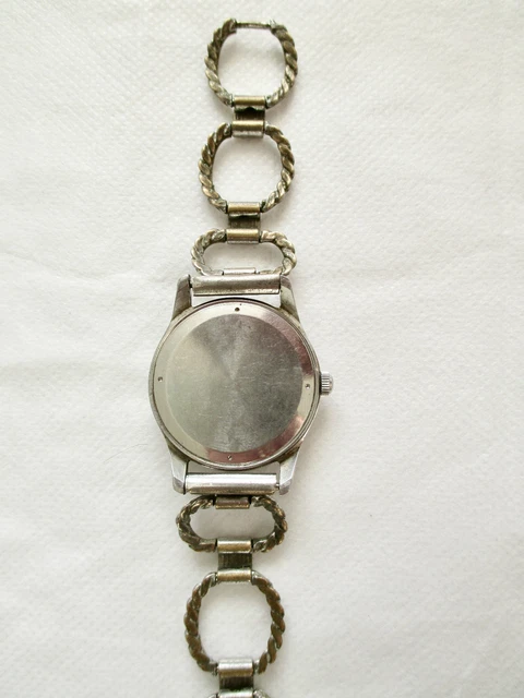 Montre Bracelet Femme ROMOX Art Déco - 15 Rubis - Boîtier Acier - Mécanique à Remontage Manuel - Occasion