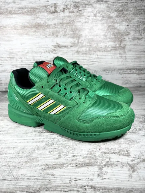 Men's Adidas ZX 8000 LEGO Color Pack Green Sneakers Sz 10