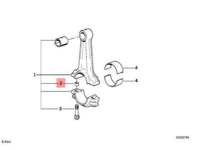 Oem Bmw Cmsp E23 E24 E26 E28 E30 E34 Engine Block Dowel 11241304089 Genuine