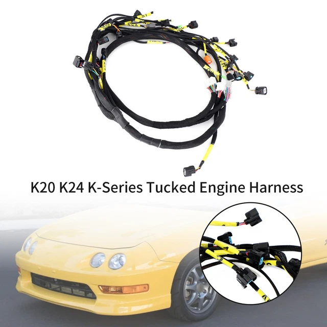 K20 K24 K-Series Tucked Engine Harness For Honda Acura K-Swap Integra CRX AB