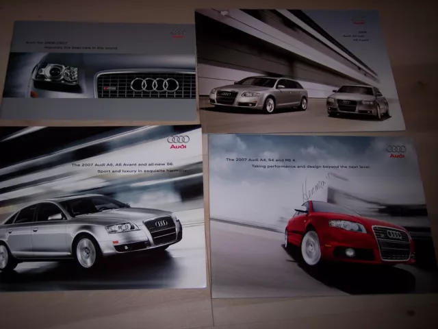 Audi 2006 & 2007 sales brochure lot of 4   A1