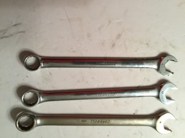 Cornwell Box / Open End Wrenches lot of Three