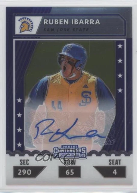 2021 Elite Extra Edition College Tickets Optic Signatures /99 Ruben Ibarra Auto