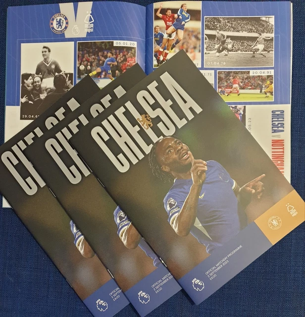 Chelsea Programmes CHELSEA V NOTTINGHAM Forest Premier League Programme 2/9/2023 Seulement ...
