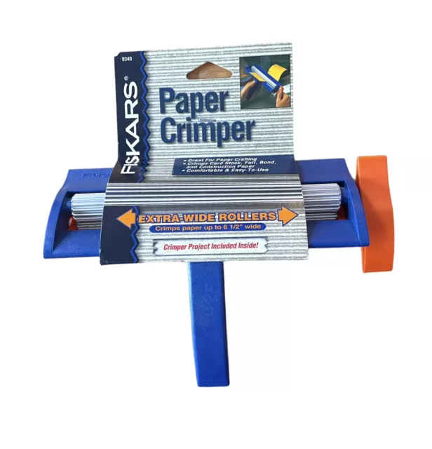 Fiskars Paper Crimper Extra Wide Rollers 9340 cardstock bond foil